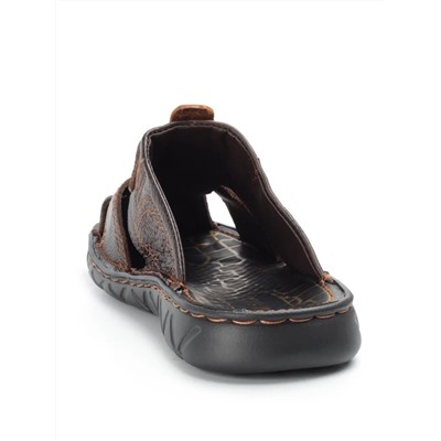 P2322-10 BROWN Тапочки мужские (натуральная кожа)