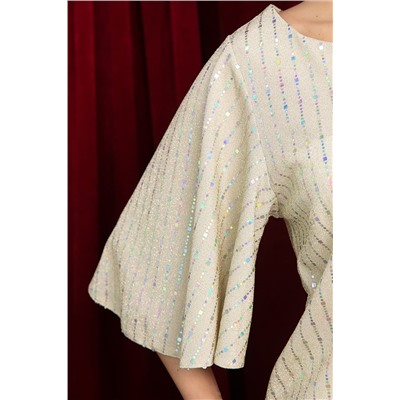 Блуза праздничная Ты ослепляешь! (золото) Б14700-7М