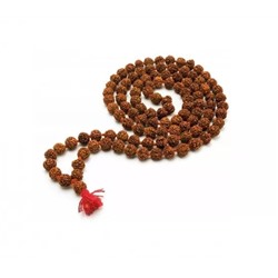 Чётки из Рудракши (7 мукхи), Rudraksha Mala Certified Nepal (54 beads), произв. Kalyan Puja