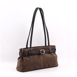 Сумка 215 эко-замша шоколад НОВИНКА