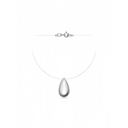 Колье (леска) родированное серебро 925*