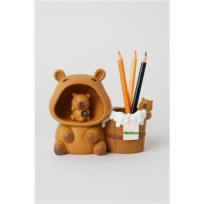 Ночник - подставка для канцелярских принадлежностей "Capycamera" (13.8 см)