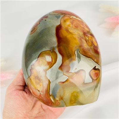 Радуга Самоцветов Полированная океаническая Яшма