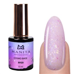 Manita Professional База для ногтей камуфлирующая с блестками №09 / Cosmo Base, 10 мл