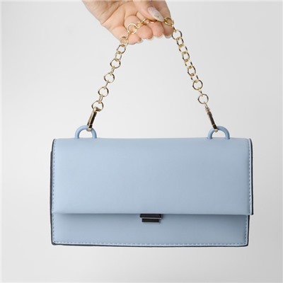 Цепочка для сумки, с карабинами, металлическая, d=12 мм, 30 см, цвет золотой