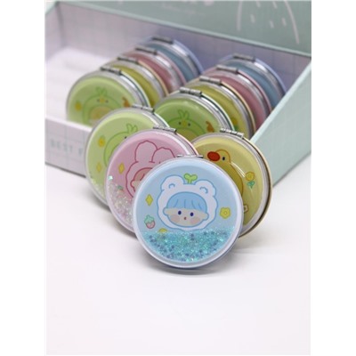 Набор зеркал «Малыши-зверята» шоу-бокс 12 шт. (4 цвета)