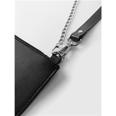 Полукольцо для сумок двойное, d=15 мм, толщина - 1 мм, 2 шт., цвет серебряный