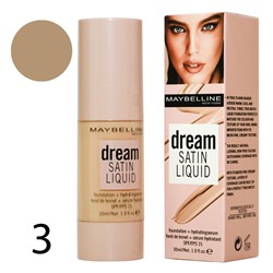 Тональный крем Maybelline Dream Satin Liquid SPF / FPS 15 № 3 30 ml