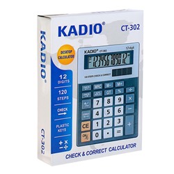 Калькулятор настольный, 12 - разрядный, 302, двойное питание