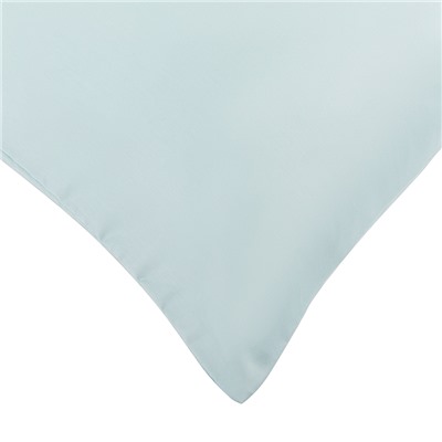 Набор из двух наволочек из сатина голубого цвета из коллекции Essential, 50х70 см