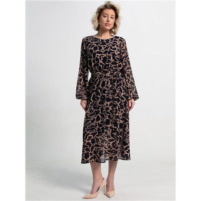 Платье Идиллия (сине-бежевое) П15379-16М