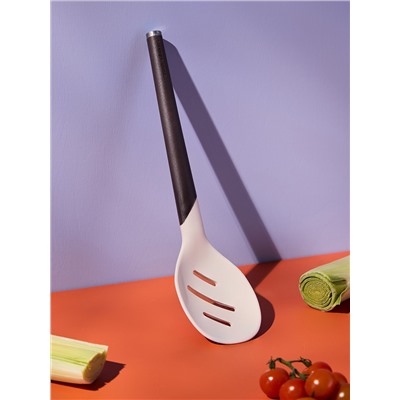 Шумовка SmartChef, 31 см, бежевая/бордовая