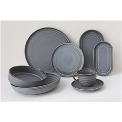 Тарелка Magistro Urban, d=22 см, фарфор, серая