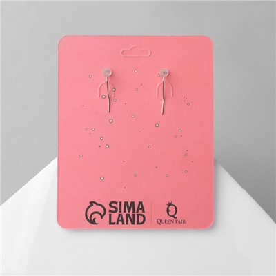 Серьги акриловые «Вино» бокалы, цвет красный