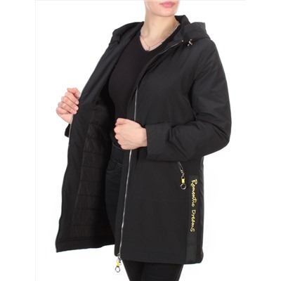 0828 BLACK Куртка демисезонная женская RIKA (100 гр. синтепон)