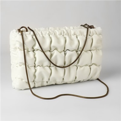 Цепочка-шнурок для сумки, с карабинами, железная, d=3.2 мм, 120 см, цвет бронзовый