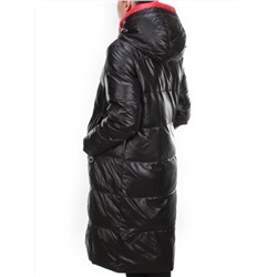 2239 BLACK Пальто женское зимнее AKIDSEFRS (200 гр. холлофайбера)