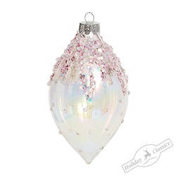 Капля "Розовые лепестки" (стекло прозрачное) 7х7х12,5 см