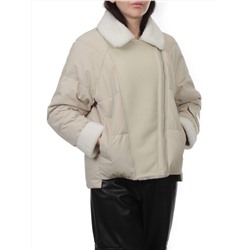 S24-163 BEIGE Куртка демисезонная женская (100 гр. холлофайбер)
