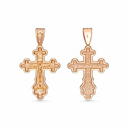 Крест из серебра литье золоченое