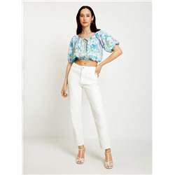 Блузка жен. Freesia_blouse синий принт