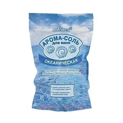Белита Арома-соль для ванн ОКЕАНИЧЕСКАЯ с экстрактом морской водоросли ламинарии и эфирным маслом лимона 500 мл