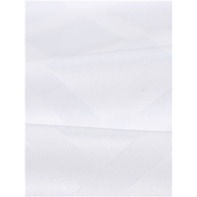 Скатерть "Этель" Geometry овал 150*220 +/-3см, цв.белый, пл. 192 г/м2, хл с ВГМО