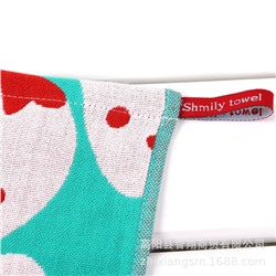 Towel, gauze strawberry for party, soft scarf, wholesale