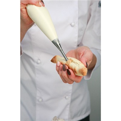 Насадка кондитерская для начинки KONFINETTA «Эклер», d=1.7 см, выход d=0.7 см, нержавеющая сталь