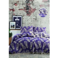 Плед ANANAS BED SPREAD цвет фиолетовый (VIOLET)