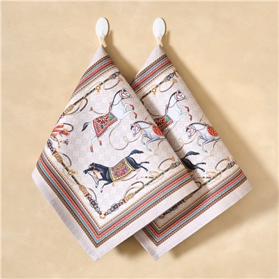 НАБОР ПОЛОТЕНЕЦ  2ШТ "PASSAGE",40Х60СМ, 100% ХЛОПОК,КАПУЧИНО,ТВИЛ