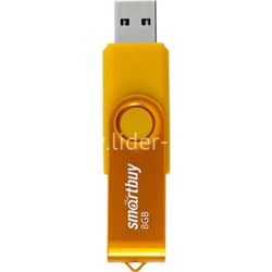 USB Flash 8GB SmartBuy Twist желтый 2.0