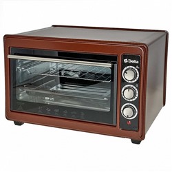 Духовой шкаф DELTA D-0123 1300Вт 37л коричневая