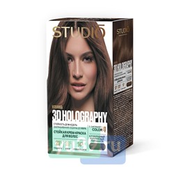 Крем-краска СТУДИО HOLOGRAPHY для волос Professional (6.71) Холодный коричневый перламутр