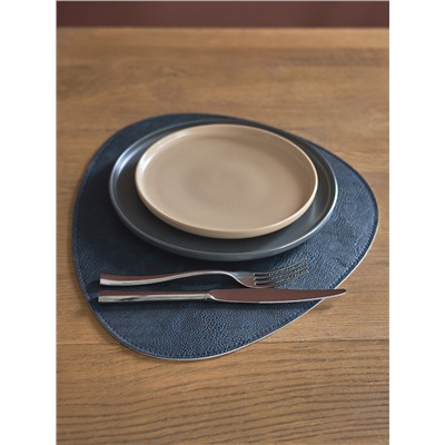 Набор из 2-х двухсторонних сервировочных салфеток Drop, 33х41 см, синий/светло-серый