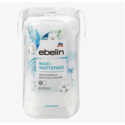 ebelin Maxi Ватные диски, 50 шт.