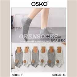 OSKO НОСКИ ЖЕНСКИЕ ХЛОПОК СЕРЫЙ, СВЕТЛО-СЕРЫЙ A1681C