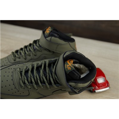 Зимние Nike из натуральной матовой кожи