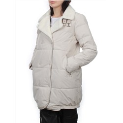 S24-236 LT. BEIGE Куртка демисезонная женская (100 гр. холлофайбер)
