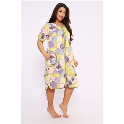 Женский халат Цветы 520 / Фисташковый
