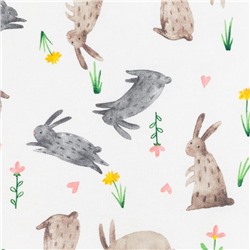 Фартук Доляна "Fluffy bunnies" 60х70 см, 100% хлопок, 164 г/м2