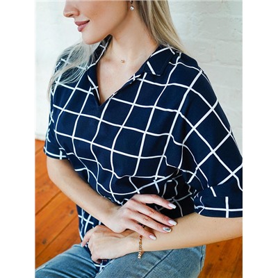 Блузка Бродери чернила ИвК