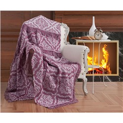 Накидка на Диван 170x220 см. 100% Хлопок Keten Damask Mor