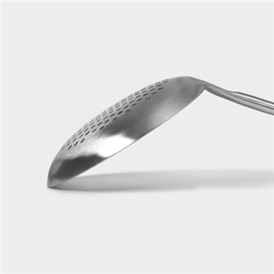 Шумовка Magistro Luxe, 37×12.5 см, нержавеющая сталь, цвет серебряный