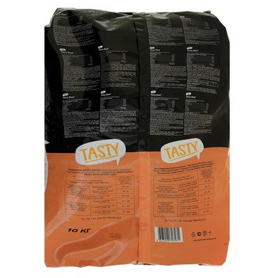 Сухой корм Tasty для взрослых кошек, говядина, 10 кг