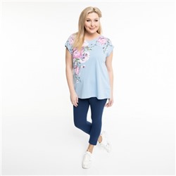 Фуфайка (футболка) жен BeGood SS19-BGUZ-178 голубой 007-000-529