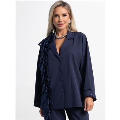 Костюм брючный Стилизация (темно-синий) К15331-4М