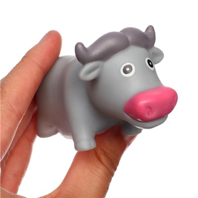 Набор игрушек для ванны «Коровка», мыльница, 3 игрушки