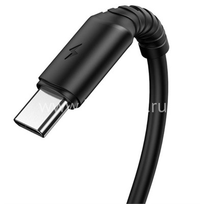 USB кабель для USB Type-C 1.0м BOROFONE BX47 (черный) 3.0A