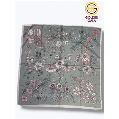 Платок утепленный "Византия" Арт 2026/10 (фон серый)